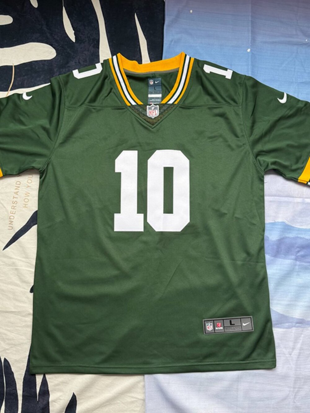 Nike Jordan Love Green Bay Packers #10 NFL Game Jersey